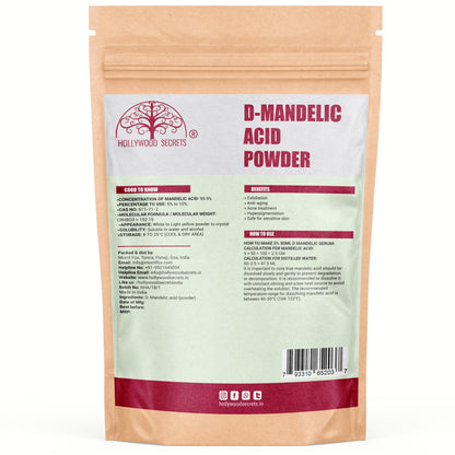 AHA D-Mandelic Acid Powder 50gm Hollywood Secrets