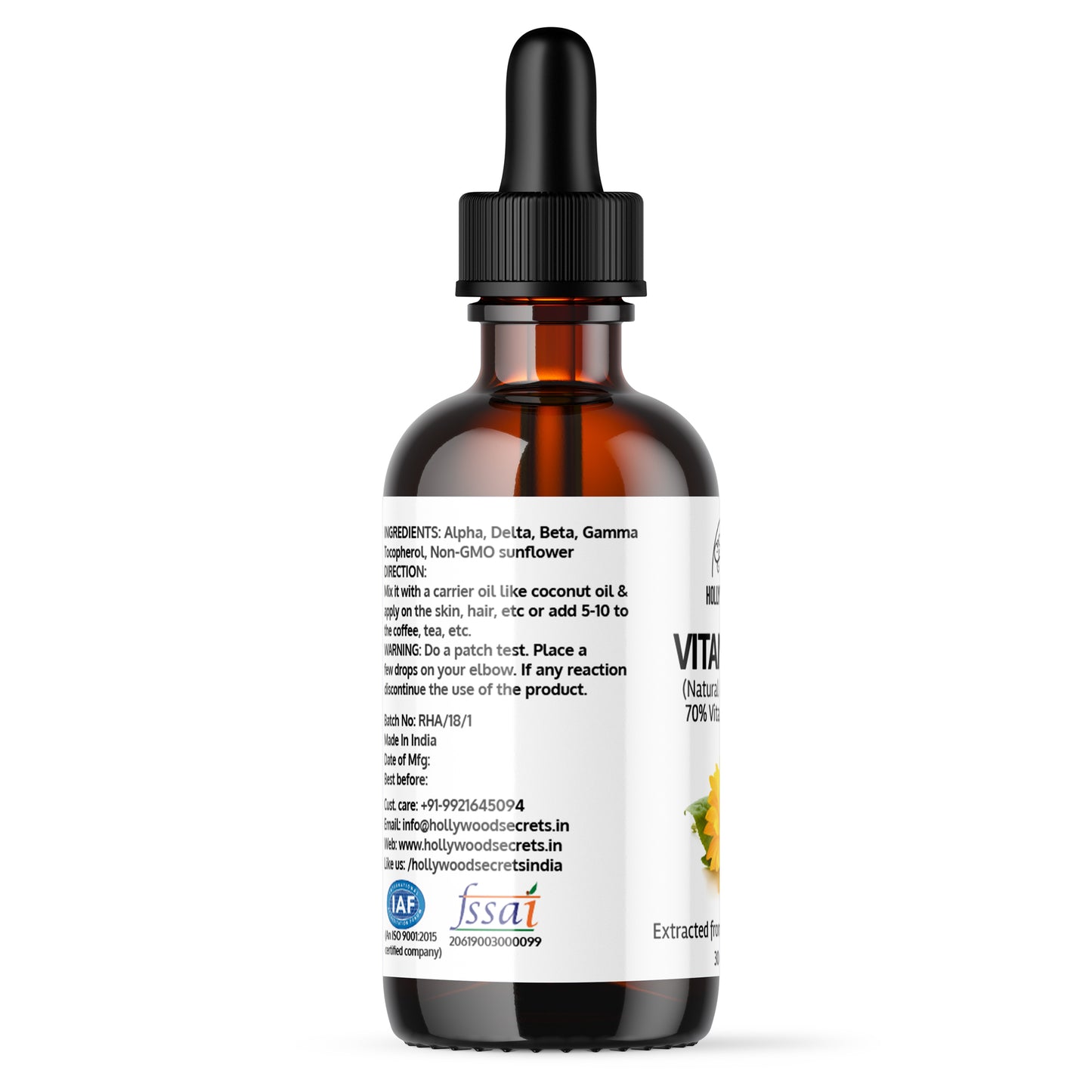 Vitamin E Oil Mixed Tocopherol  30ml