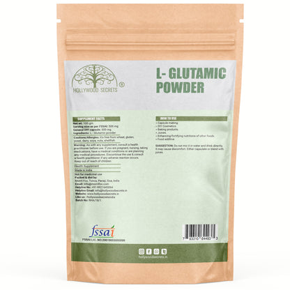 Pure L-Glutamic Amino Acid Powder 100Gms Hollywood Secrets