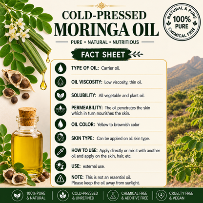 Pure Moringa Cold Pressed Oil Hollywood Secrets