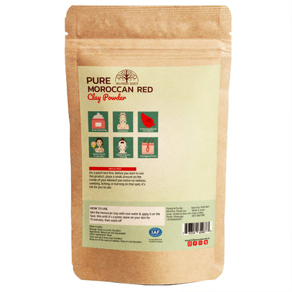 Pure Moroccan Red Clay 100Gms Hollywood Secrets