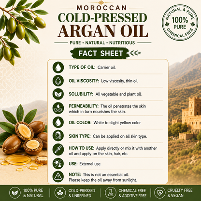 Moroccan Argan Oil Pure Cold Pressed Hollywood Secrets