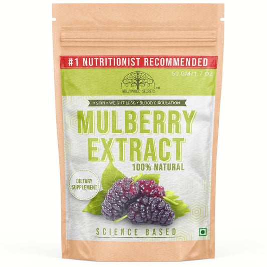Pure Mulberry Extract Powder 10% Tannin 50gm Hollywood Secrets