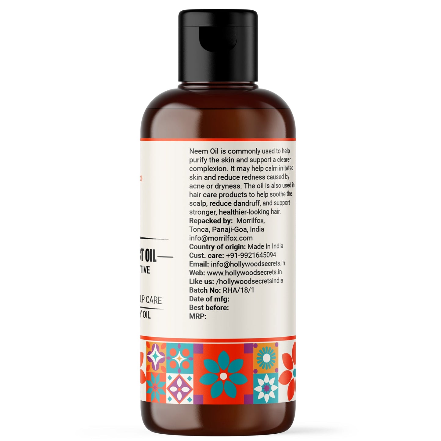 Neem Oil Pure Cold Pressed Hollywood Secrets