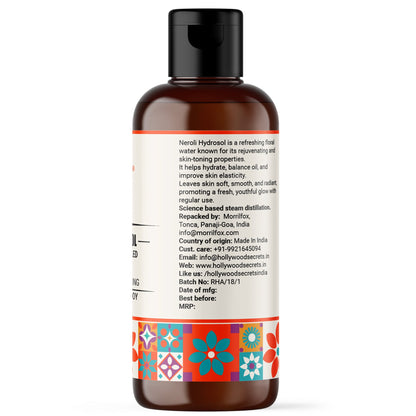 Pure Neroli Hydrosol Floral Water 100ml Hollywood Secrets