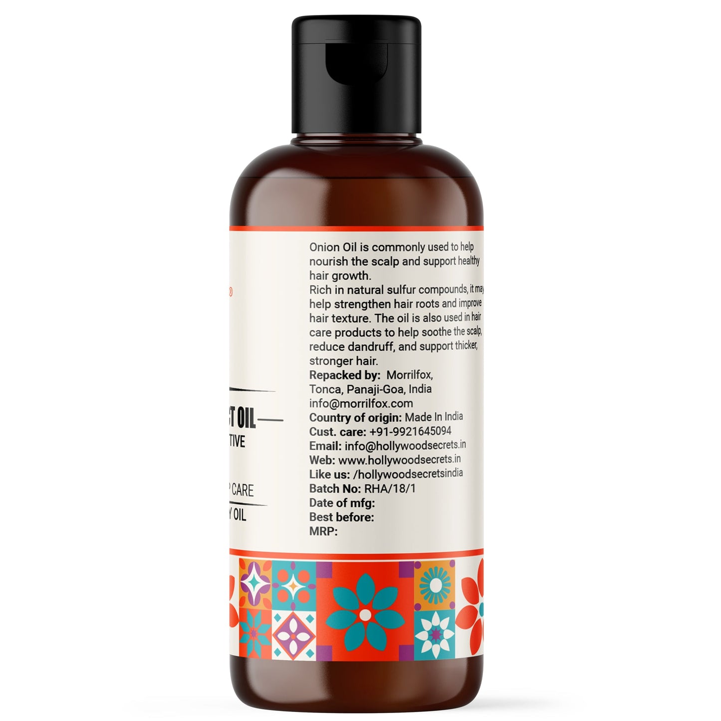 Onion Oil Pure Cold Pressed Hollywood Secrets