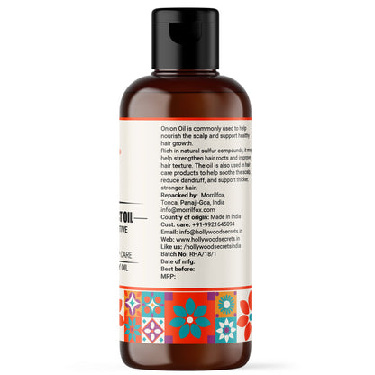 Onion Oil Pure Cold Pressed Hollywood Secrets