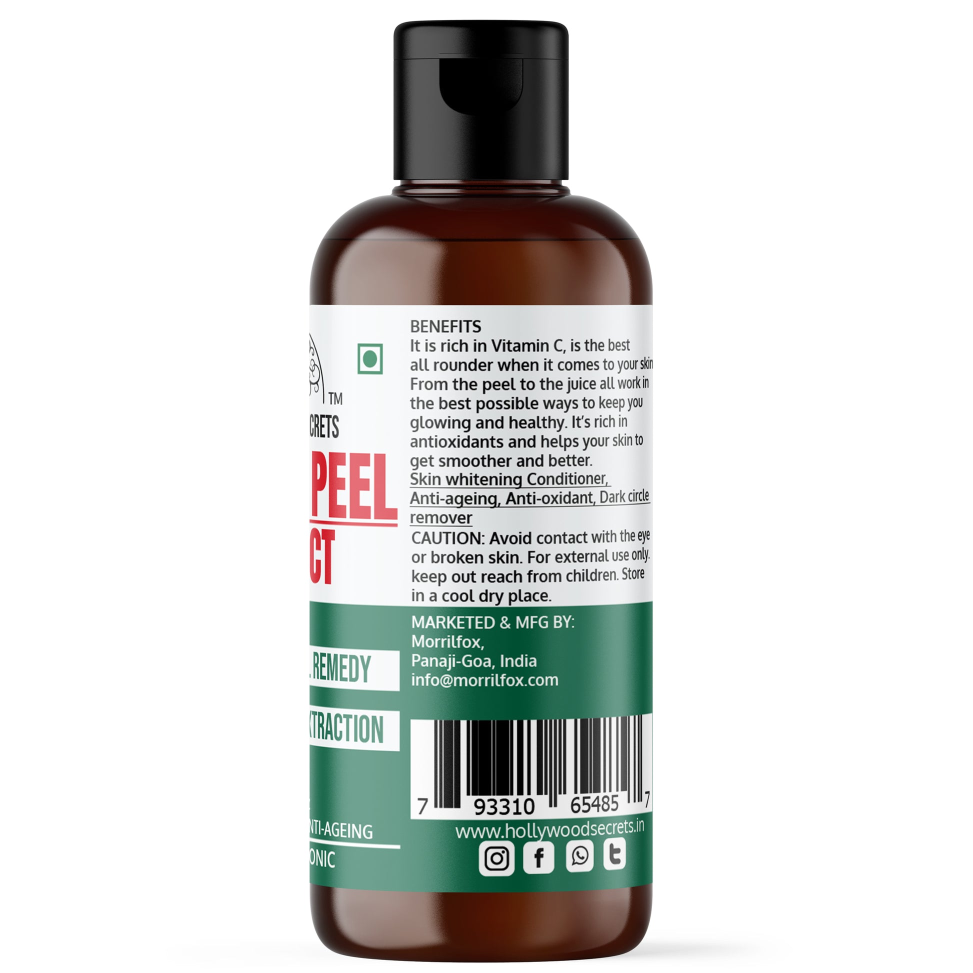 Pure 85% Orange Peel Extract Hollywood Secrets