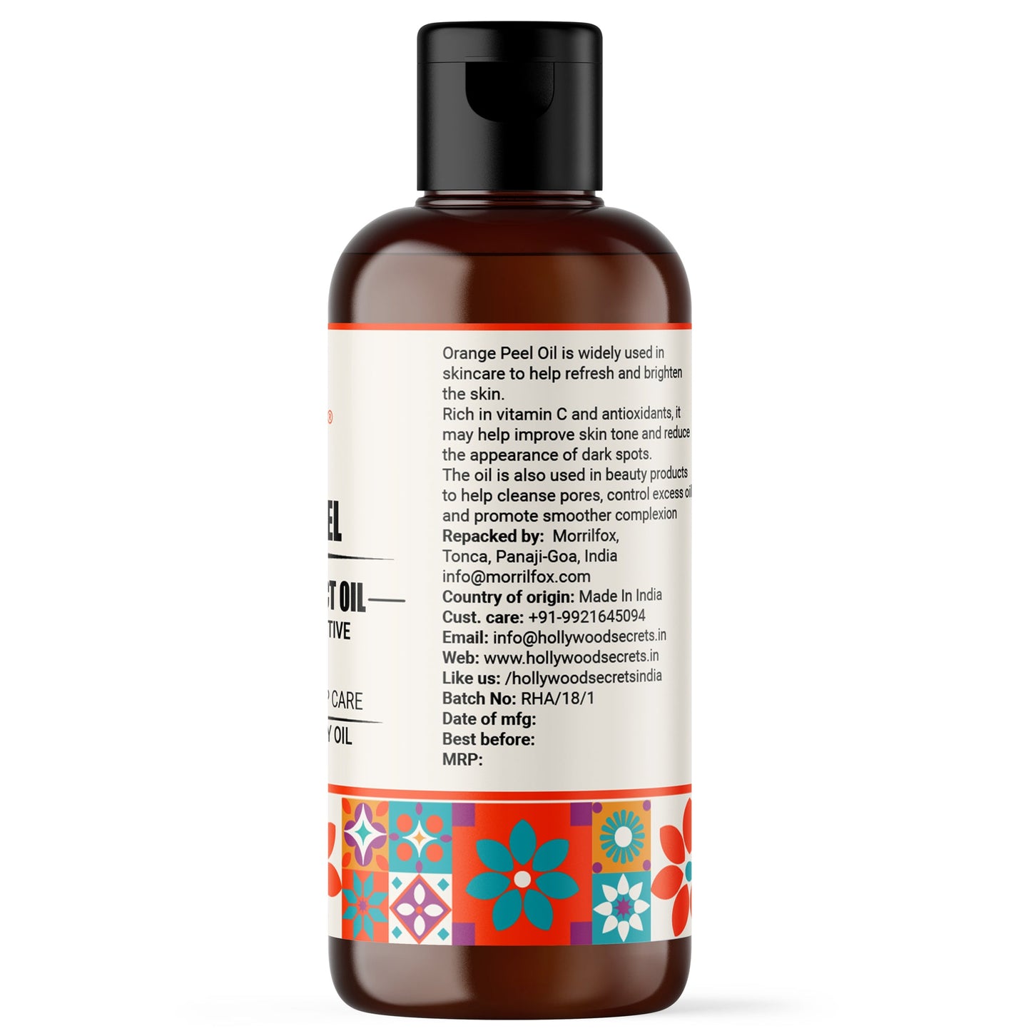 Orange Peel Oil Pure Cold Pressed Hollywood Secrets