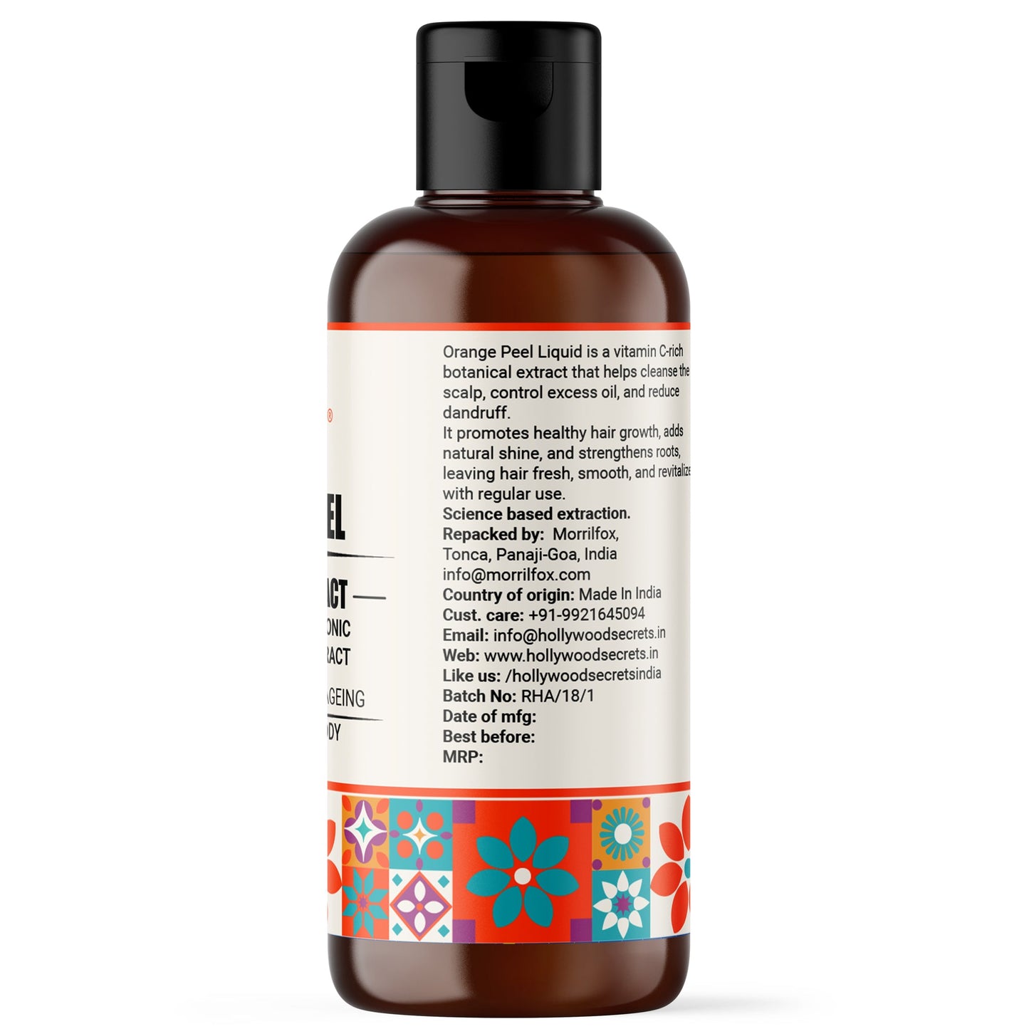 Pure 85% Orange Peel Liquid Extract Hollywood Secrets