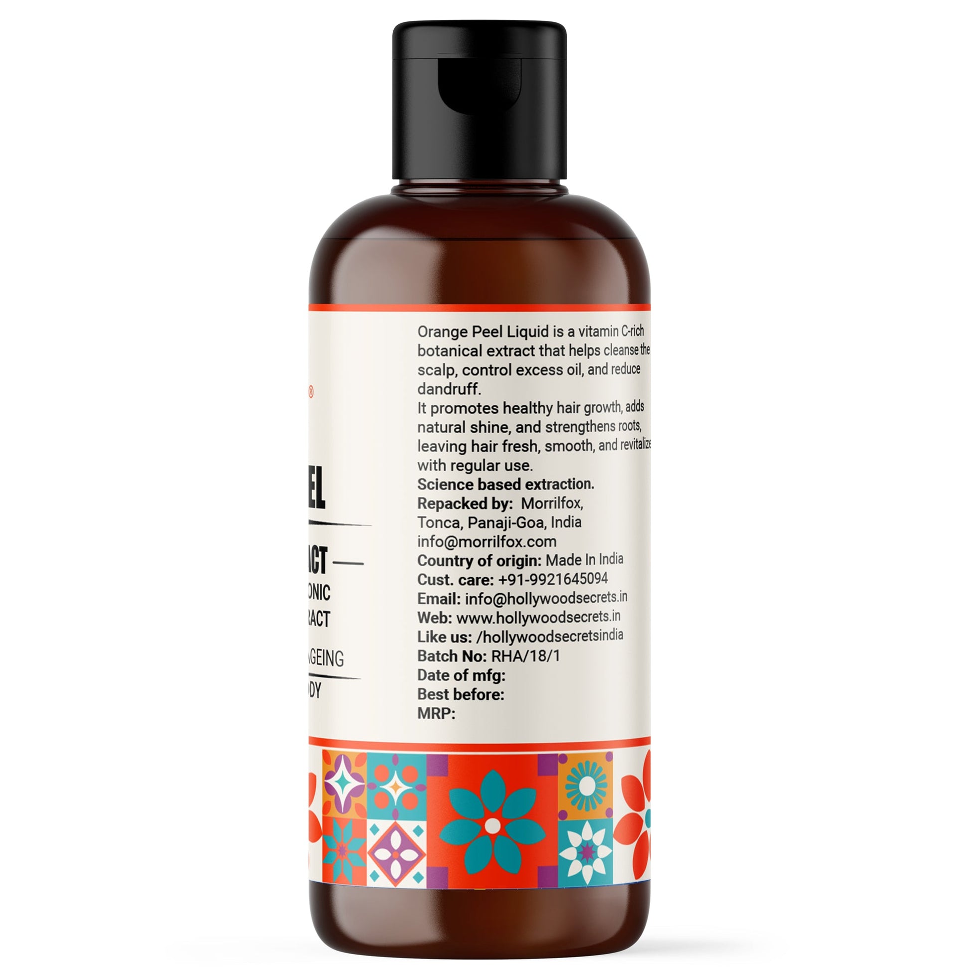 Pure 85% Orange Peel Liquid Extract Hollywood Secrets