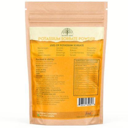 Potassium Sorbate Preservative Powder 100gm Hollywood Secrets