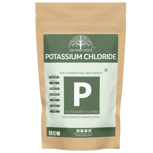 Potassium Chloride Powder 100 gm Pharma Grade Hollywood Secrets