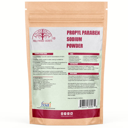 Propyl Paraben Sodium Powder 100gms (Pure) Hollywood Secrets