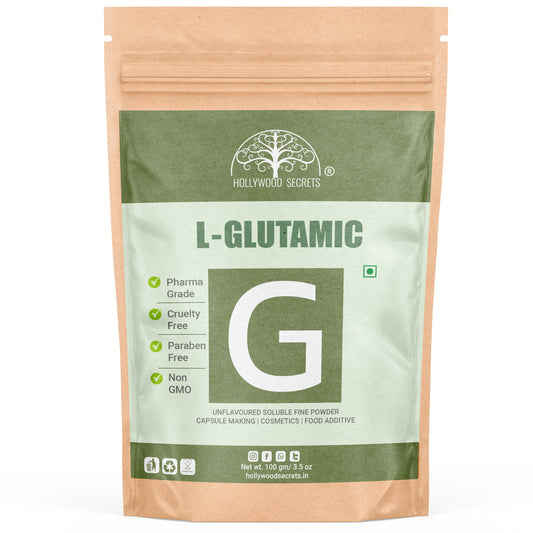 Pure L-Glutamic Amino Acid Powder 100Gms Hollywood Secrets