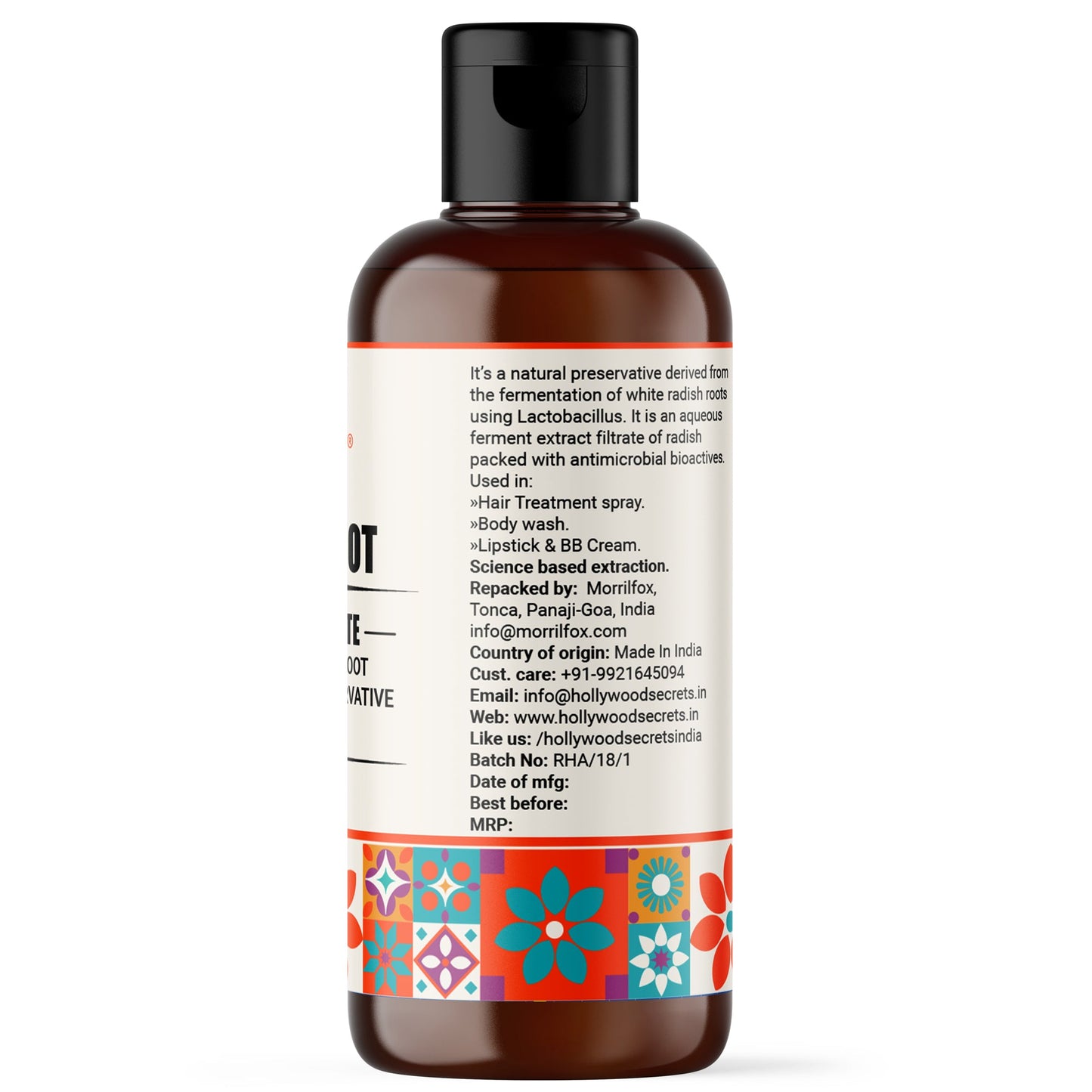 Radish Root Preservative Ferment Filtrate 100ml Hollywood Secrets