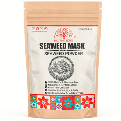 Pure Seaweed Peel-Off Mask Powder 100Gms Hollywood Secrets