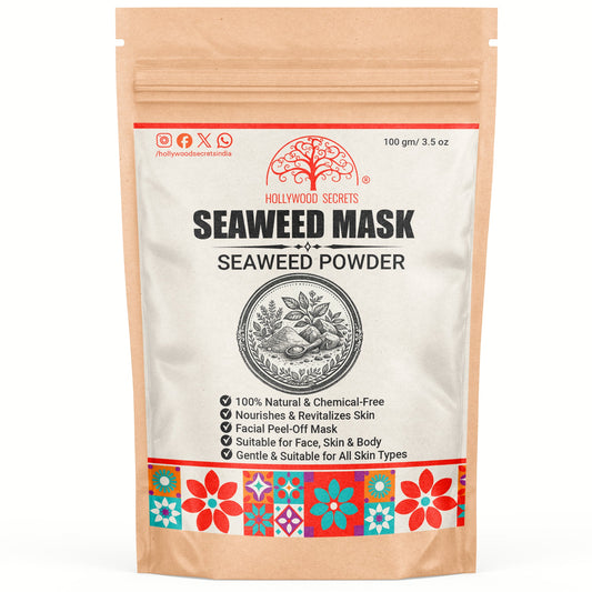 Pure Seaweed Peel-Off Mask Powder 100Gms Hollywood Secrets