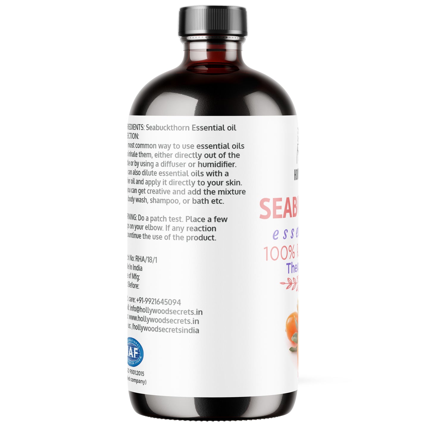 Pure Seabuckthorn Essential Oil Therapeutic Grade Hollywood Secrets