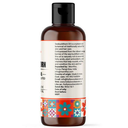 Sea Buckthorn Oil Pure Cold Pressed Hollywood Secrets