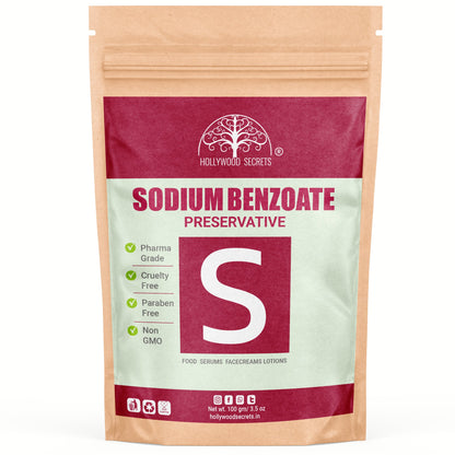 Sodium Benzoate Powder 100gm Hollywood Secrets