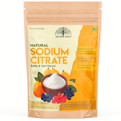 Pure Sodium Citrate Powder Food Grade 200 gm Hollywood Secrets