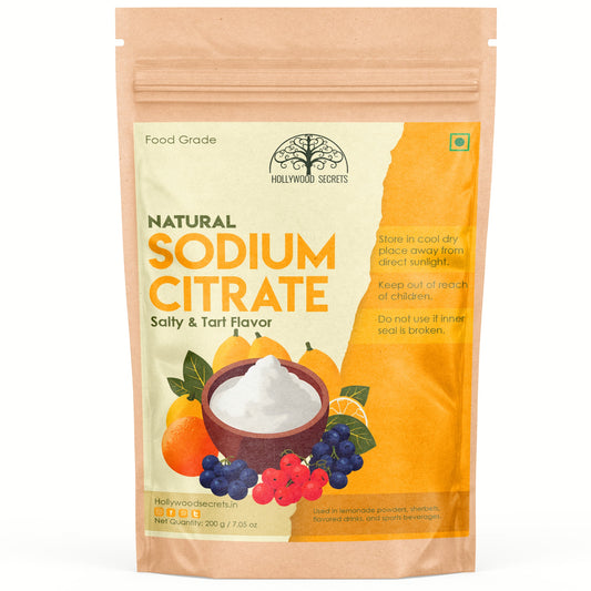 Pure Sodium Citrate Powder Food Grade 200 gm Hollywood Secrets