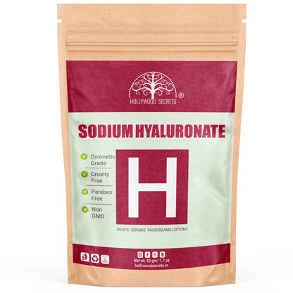 Sodium Hyaluronate Powder 50gms (Pure) Hollywood Secrets
