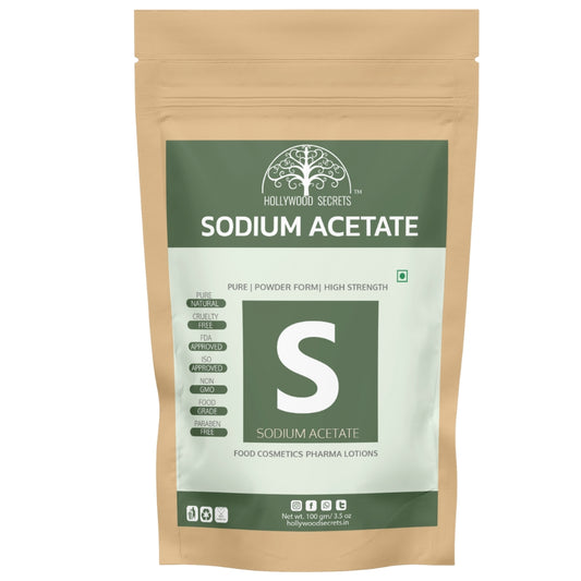 Sodium Acetate Powder 100 gm Hollywood Secrets