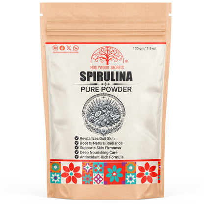 Organic Spirulina Powder 100Gms Hollywood Secrets
