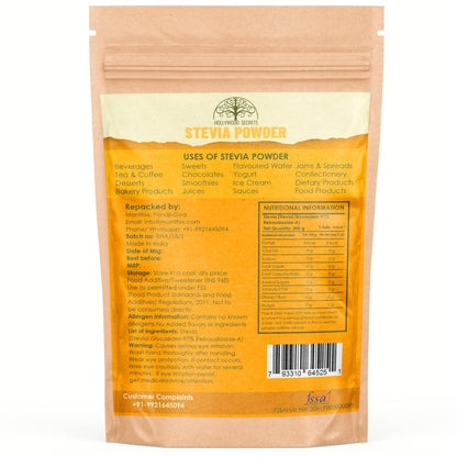 Pure Stevia Powder – Food Grade Sweetener – 200 g Hollywood Secrets