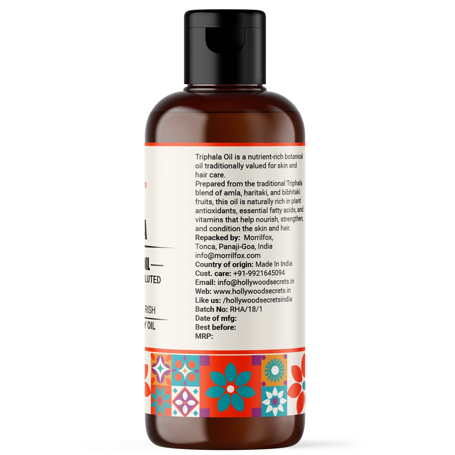 Triphala Oil Pure Cold Pressed Hollywood Secrets