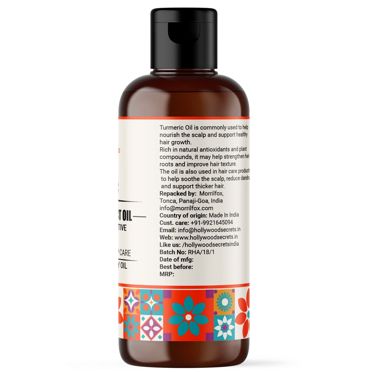 Turmeric Oil Pure Cold Pressed Hollywood Secrets