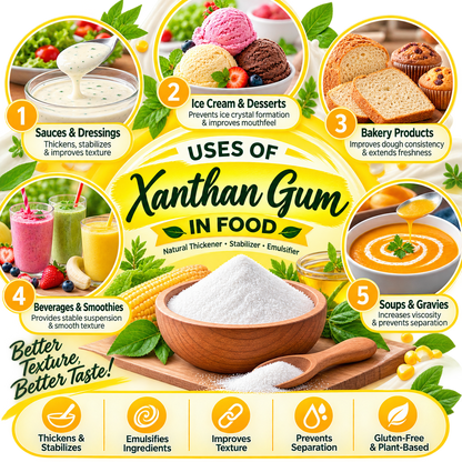 Xanthan Gum Powder 200gm Hollywood Secrets