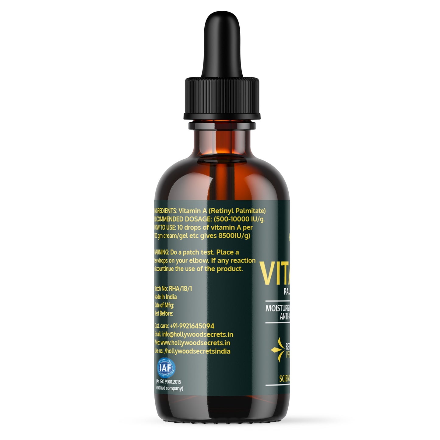 Pure Vitamin A Rtinyl Palmitate oil 30 ml