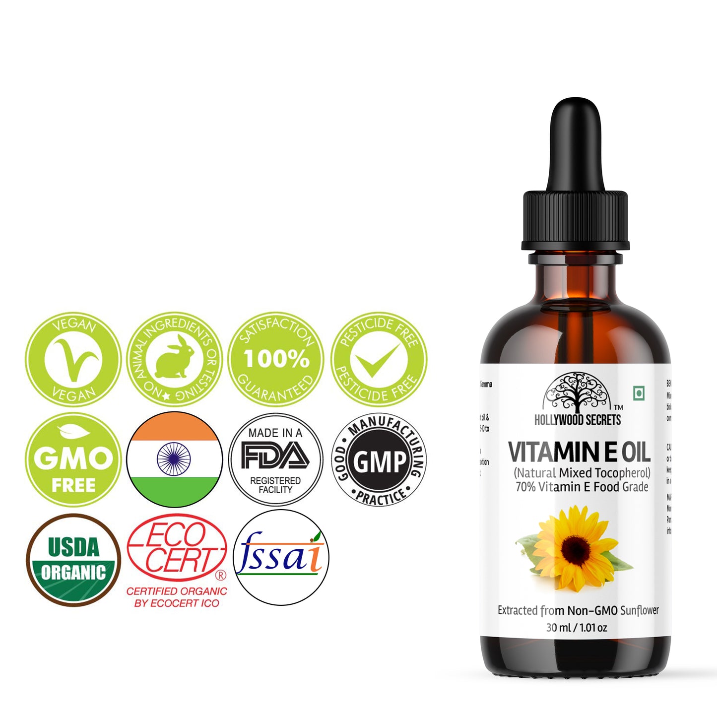 Vitamin E Oil Mixed Tocopherol  30ml