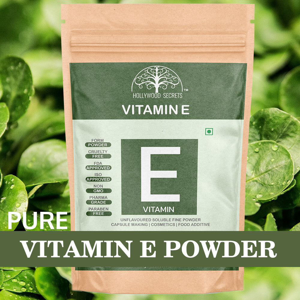 100% Pure Vitamin E Powder For Skin Hair (100 Gms) Hollywood Secrets