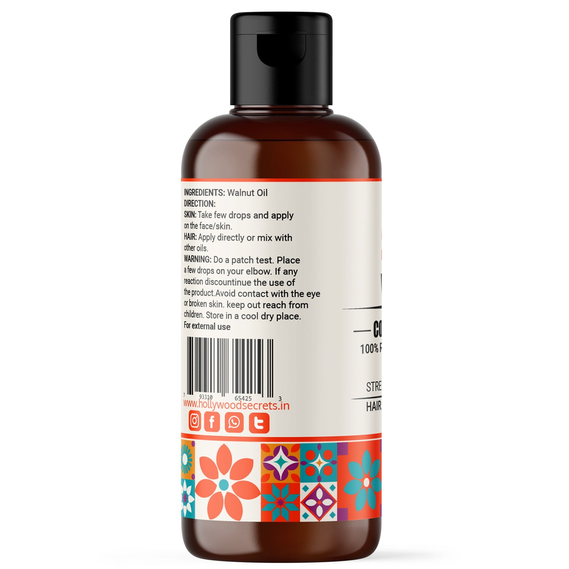 Walnut Oil Pure Cold Pressed Hollywood Secrets