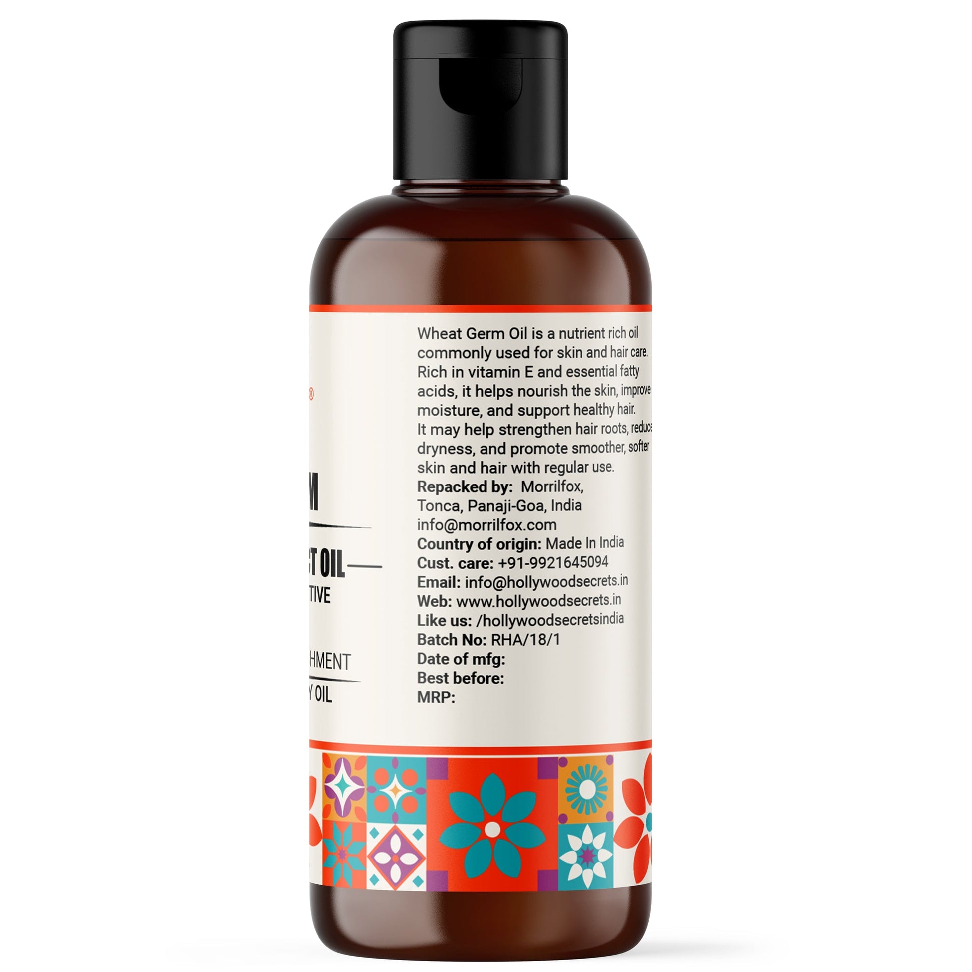 Wheat Germ Oil Pure Cold Pressed Hollywood Secrets