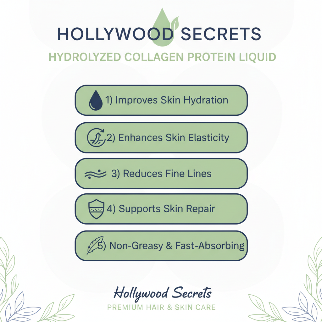 Hydrolyzed Collagen Protein Liquid 100 ml Hollywood Secrets