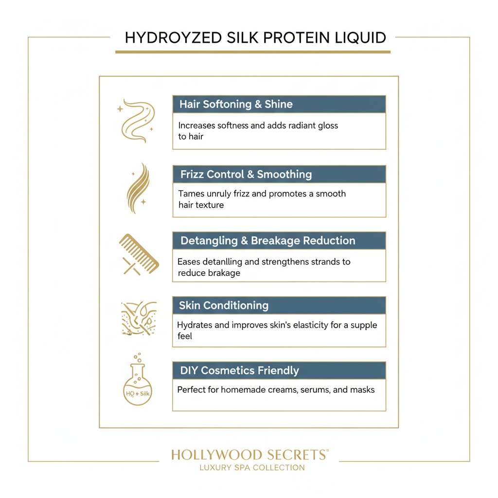 Hydrolyzed Silk Protein Liquid 100 ml Hollywood Secrets