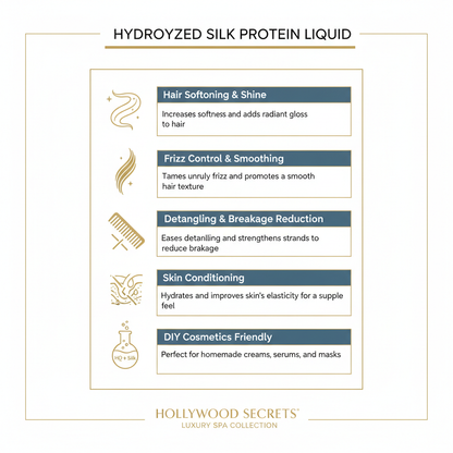 Hydrolyzed Silk Protein Liquid 100 ml Hollywood Secrets