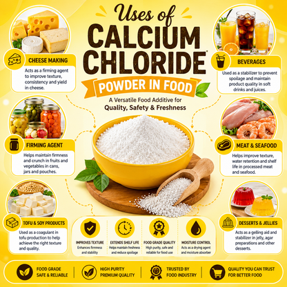 Calcium Chloride Powder 200 gm Food Grade Hollywood Secrets
