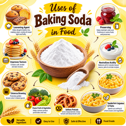Pure Baking Soda Sodium Bicarbonate  500 gm Hollywood Secrets