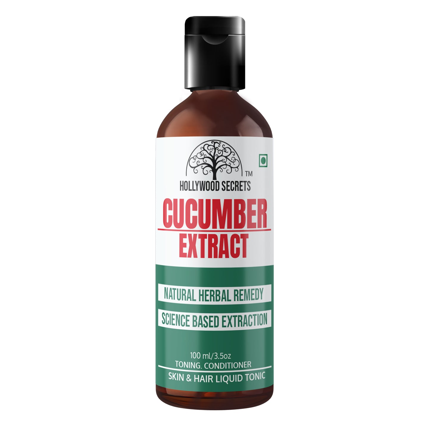 Pure 85% Cucumber Liquid Extract 100ml Hollywood Secrets
