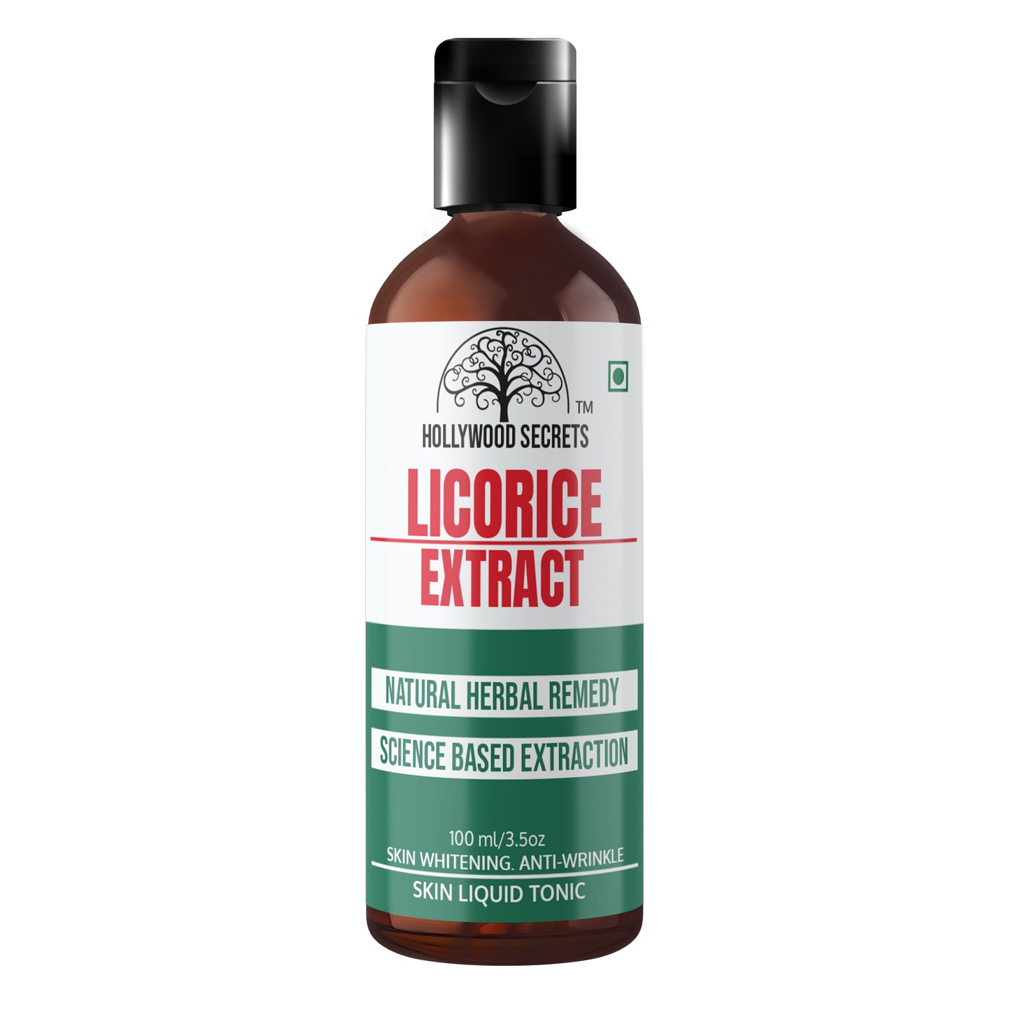 Pure 85% Licorice Mulethi Liquid Extract 50 ml Hollywood Secrets