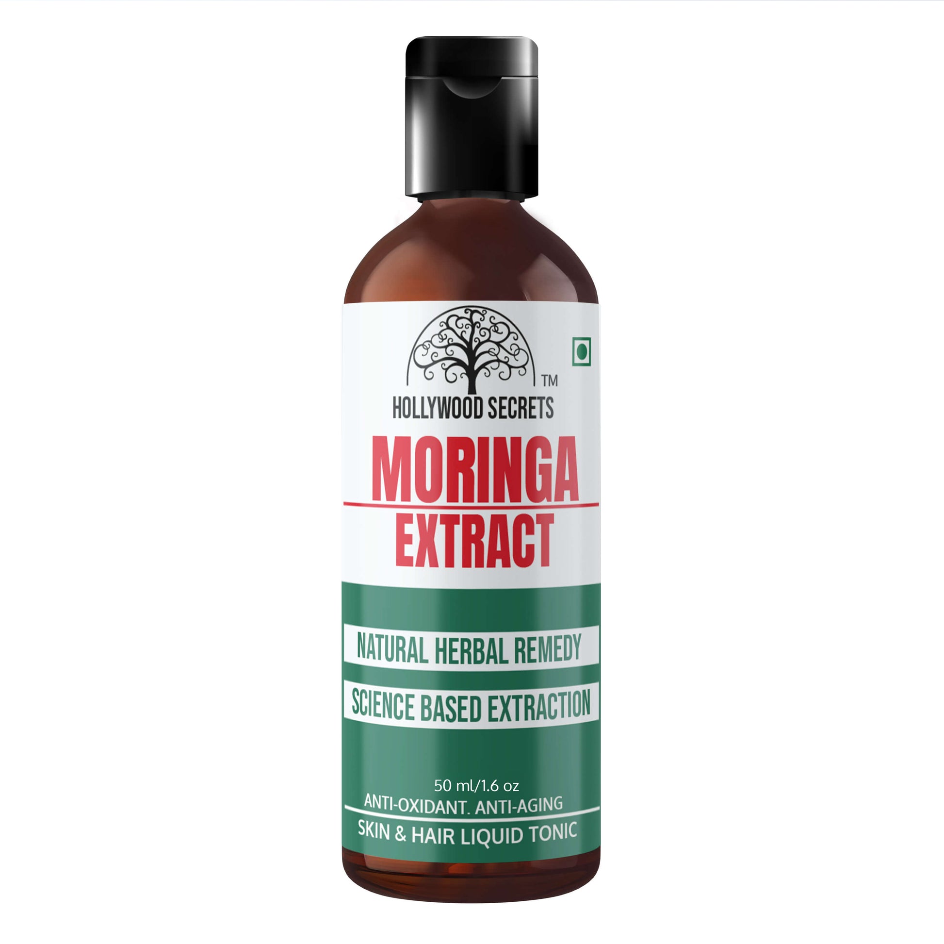 Pure 85% Moringa Oleifera Liquid Extract 50 ml Hollywood Secrets