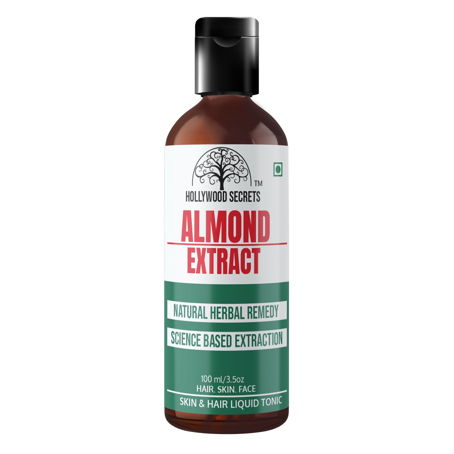 Pure 85% Almond Liquid Botanical Extract 100ml. Hollywood Secrets