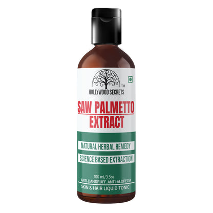 Pure 85% Saw Palmetto Extract 100ml Hollywood Secrets