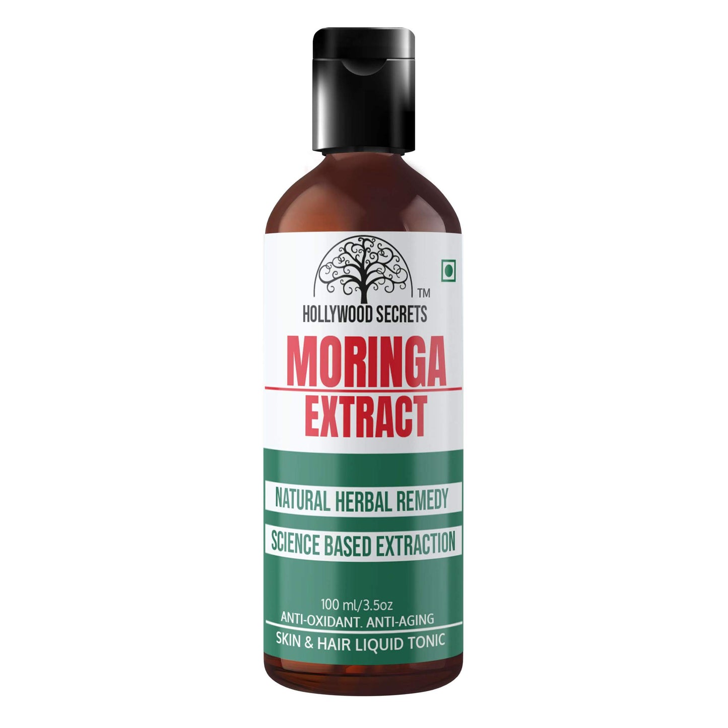 Pure 85% Moringa Oleifera Liquid Extract 100 ml Hollywood Secrets